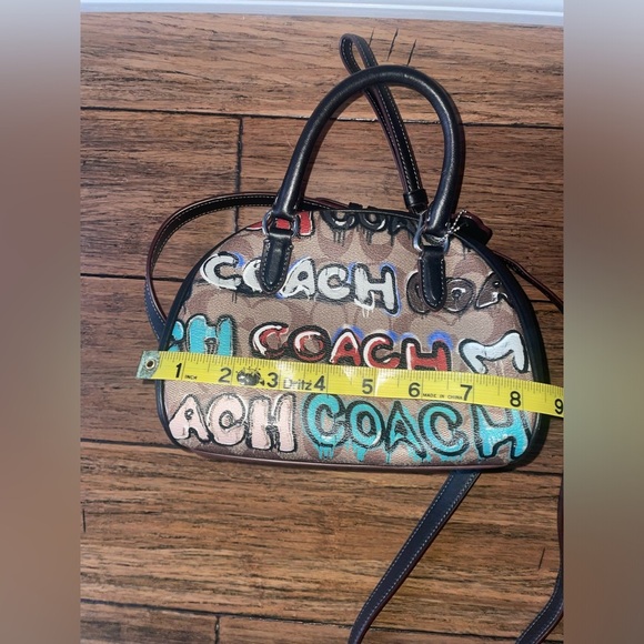 Rare🔥Coach X Mint + Serf Sydney Satchel In Signature Canvas CM095 graffiti bag - Picture 6 of 16